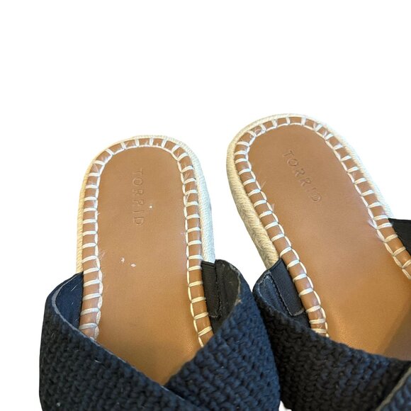 Torrid Cross Band Crochet Flatform Slide Sandals Slip-On Casual Size 12WW Womens - Picture 6 of 8